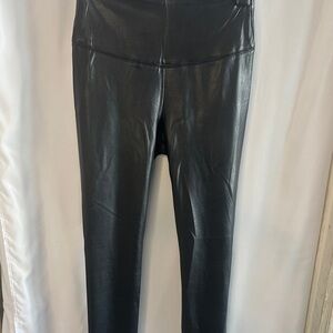 Black Faux Leather Leggings